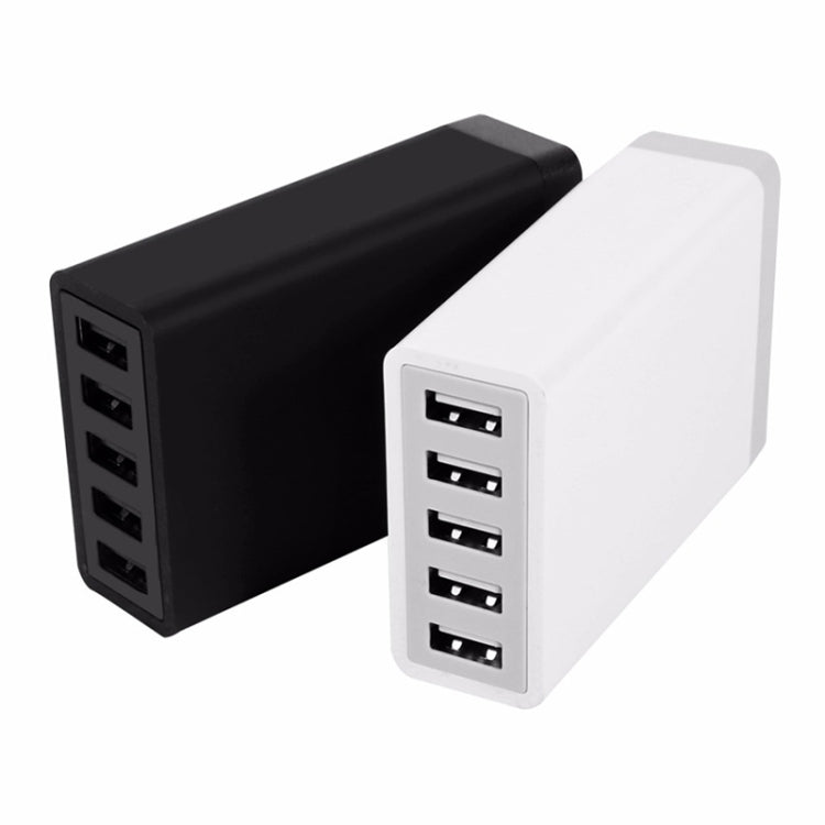 XBX09 40W 5V 8A 5 USB Ports Quick Charger Travel Charger, US Plug(White) - Multifunction Charger by PMC Jewellery | Online Shopping South Africa | PMC Jewellery | Buy Now Pay Later Mobicred