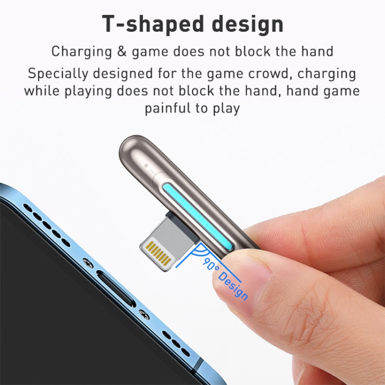 ROCK RCB0811 M3 20W USB-C/Type-C to 8 Pin Zinc Alloy Fast Charging Mobile Game Data Cable, Length: 1m - 2 in 1 Cable by ROCK | Online Shopping South Africa | PMC Jewellery | Buy Now Pay Later Mobicred