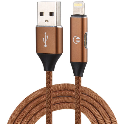 Multifunction 1m 3A 8 Pin Male & 8 Pin Female to USB Nylon Braided Data Sync Charging Audio Cable(Brown) - Multifunction Cable by PMC Jewellery | Online Shopping South Africa | PMC Jewellery | Buy Now Pay Later Mobicred