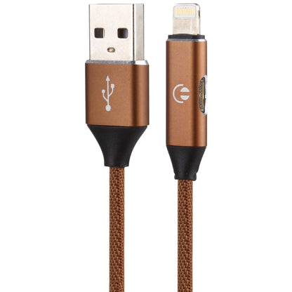 Multifunction 1m 3A 8 Pin Male & 8 Pin Female to USB Nylon Braided Data Sync Charging Audio Cable(Brown) - Multifunction Cable by PMC Jewellery | Online Shopping South Africa | PMC Jewellery | Buy Now Pay Later Mobicred