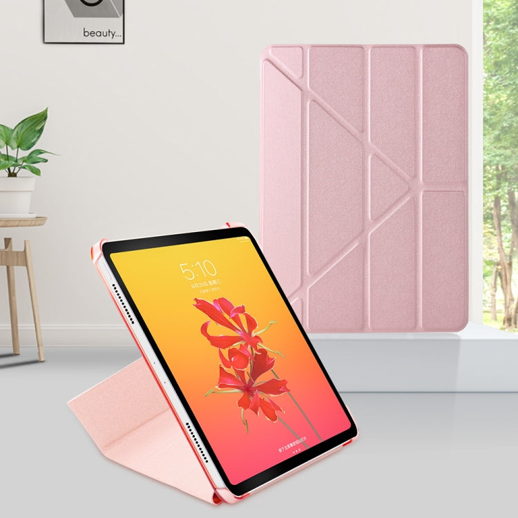 Horizontal Flip Ultra-thin Magnetic PU Leather Case for iPad Air 11 2024 / iPad Pro 11 inch 2018/2020/2021, with  Sleep / Wake-up Function(Rose Gold) - iPad Pro 11 (2018) Cases by PMC Jewellery | Online Shopping South Africa | PMC Jewellery | Buy Now Pay Later Mobicred