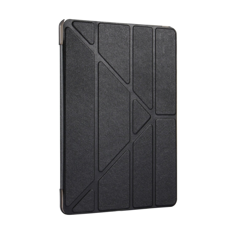 For iPad Pro 10.5 inch Silk Texture Horizontal Deformation Flip Leather Case with 4-folding Holder & Sleep / Wake-up(Black) - iPad Pro 10.5 inch Cases by PMC TechLife | Online Shopping South Africa | PMC TechLife | Buy Now Pay Later Mobicred