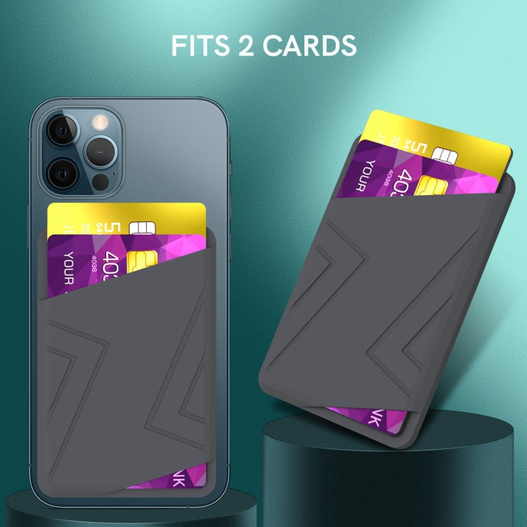 For iPhone 13 Series / iPhone 12 Series Silicone Wallet Pouch Card Case Magsafing Card Holder(Black) - free shipping - PMC TechLife - Order now!