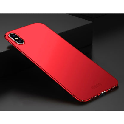 For iPhone XS Max MOFI Frosted PC Ultra-thin Full Coverage Protective Case (Red) - More iPhone Cases by MOFI | Online Shopping South Africa | PMC Jewellery