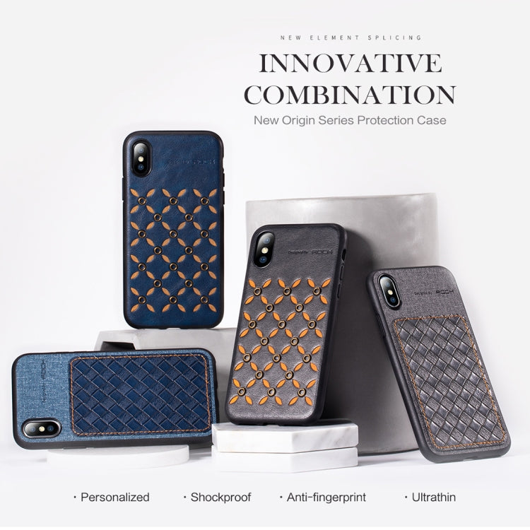 For iPhone XR ROCK Origin Series Business TPU + PU Protective Case - More iPhone Cases by ROCK | Online Shopping South Africa | PMC Jewellery | Buy Now Pay Later Mobicred