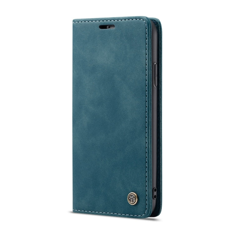 For iPhone X / XS CaseMe-013 Multifunctional Retro Frosted Horizontal Flip Leather Case with Card Slot & Holder & Wallet(Blue) - More iPhone Cases by CaseMe | Online Shopping South Africa | PMC Jewellery | Buy Now Pay Later Mobicred