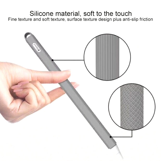 Stylus Pen Silica Gel Shockproof Protective Case for Apple Pencil 2 (Army Green) - Pencil Accessories by PMC Jewellery | Online Shopping South Africa | PMC Jewellery | Buy Now Pay Later Mobicred