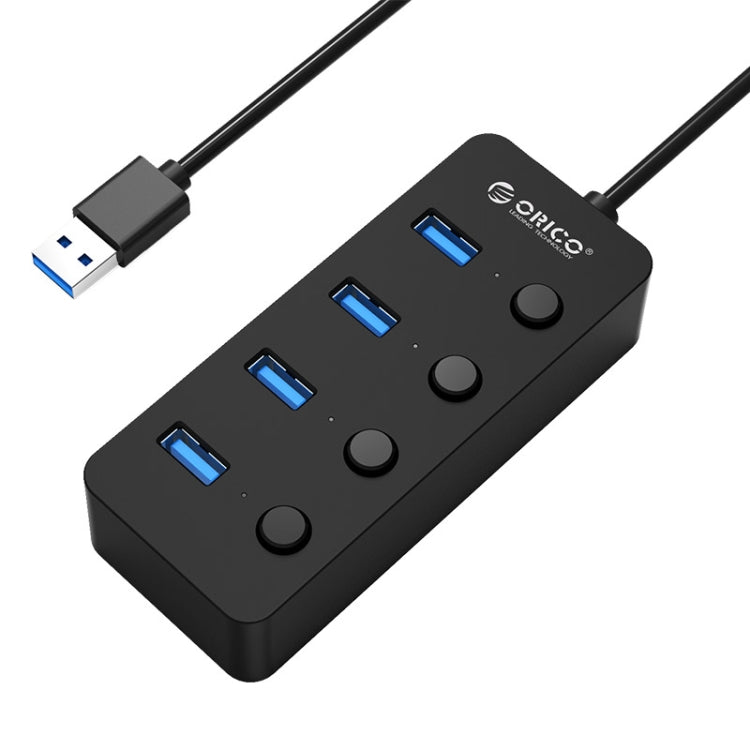 ORICO W9PH4-U3-V1 4 USB 3.0 Ports Faceup Design HUB with Individual Power Switches and LEDs - USB HUB by ORICO | Online Shopping South Africa | PMC Jewellery | Buy Now Pay Later Mobicred