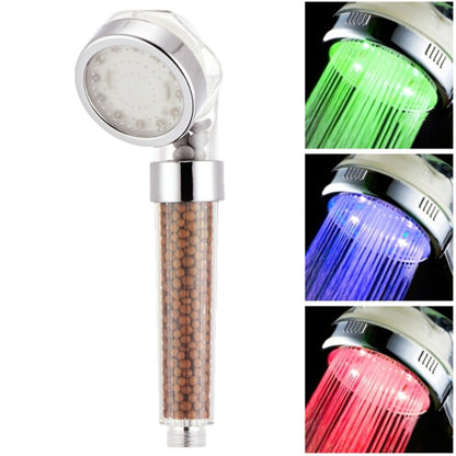 SDS-A23 15 LEDs ABS Temperature Sensor Negative Ions RGB LED Shower Head, Size: 23 x 6.5 x 5.8cm, Interface:  20mm - Shower Head by PMC Jewellery | Online Shopping South Africa | PMC Jewellery | Buy Now Pay Later Mobicred