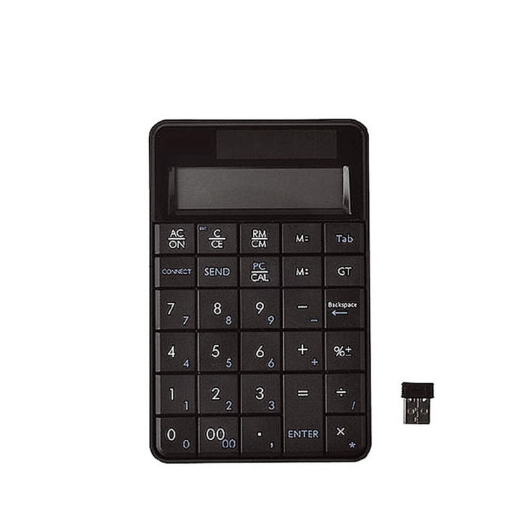 MC-56AG 2 in 1 2.4G USB Numeric Wireless Keyboard  & Calculator with LCD Display(Black) - Wireless Keyboard by PMC TechLife | Online Shopping South Africa | PMC TechLife | Buy Now Pay Later Mobicred