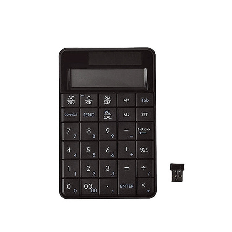 MC-56AG 2 in 1 2.4G USB Numeric Wireless Keyboard  & Calculator with LCD Display(Black) - Wireless Keyboard by PMC TechLife | Online Shopping South Africa | PMC TechLife | Buy Now Pay Later Mobicred