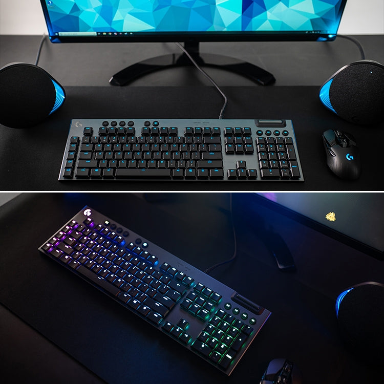 Logitech G813 RGB Mechanical Wired Gaming Keyboard (GL-Linear), Length: 1.8m - free shipping - PMc TechLife - Order now!