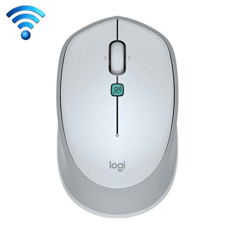 Logitech Voice M380 4 Buttons Smart Voice Input Wireless Mouse (Silver Grey) - Wireless Mice by Logitech | Online Shopping South Africa | PMC Jewellery | Buy Now Pay Later Mobicred