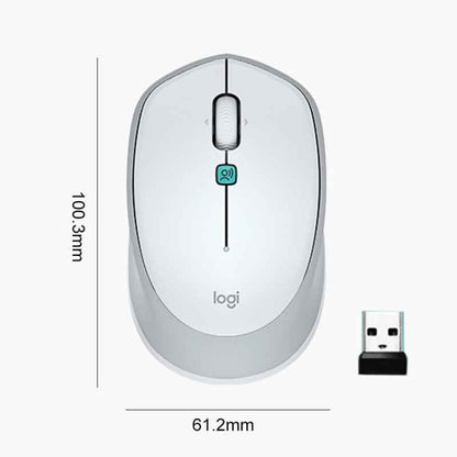 Logitech Voice M380 4 Buttons Smart Voice Input Wireless Mouse (Silver Grey) - Wireless Mice by Logitech | Online Shopping South Africa | PMC Jewellery | Buy Now Pay Later Mobicred