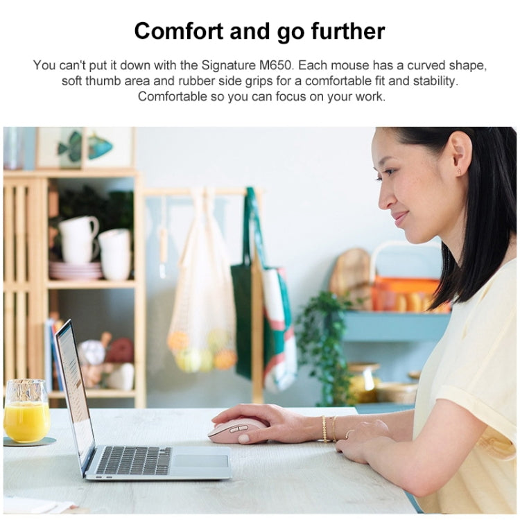 Logitech M650 5-keys 2000 DPI Wireless Bluetooth Silent Mouse (Black) - free shipping - PMC Jewellery - Order now!