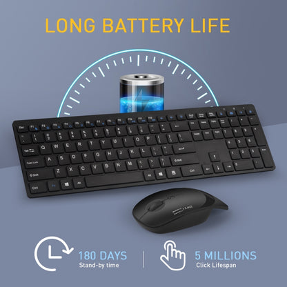 MKESPN 8022 2.4G Scissor Foot Ultra-thin Wireless Keyboard + Mouse Set - Wireless Keyboard by MKESPN | Online Shopping South Africa | PMC Jewellery | Buy Now Pay Later Mobicred