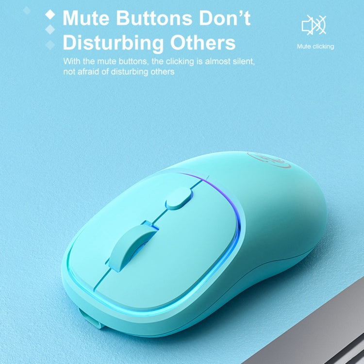 iMICE W-618 Rechargeable 4 Buttons 1600 DPI 2.4GHz Silent Wireless Mouse for Computer PC Laptop (Pink) - free shipping - PMC Jewellery - Order now!