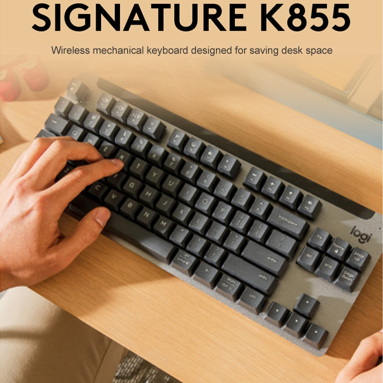 Logitech K855 Wireless Bluetooth Dual Mode Silent Mechanical Keyboard (White) - free shipping - PMC Jewellery - Order now!