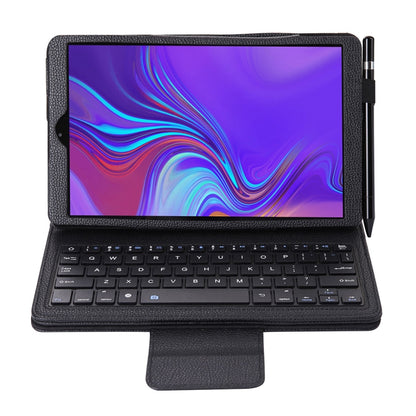 SA510 Detachable Bluetooth Keyboard + Litchi Texture PU Leather Tablet Case with Holder for Galaxy Tab A 10.1 (2019) T510/T515 (Black) - Samsung Keyboard by PMC Jewellery | Online Shopping South Africa | PMC Jewellery