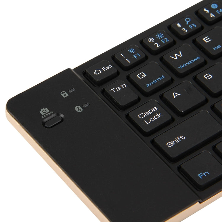 F66 Foldable Bluetooth Wireless 66 Keys Keyboard, Support Android / Windows / iOS(Gold) - Wireless Keyboard by PMC Jewellery | Online Shopping South Africa | PMC Jewellery | Buy Now Pay Later Mobicred