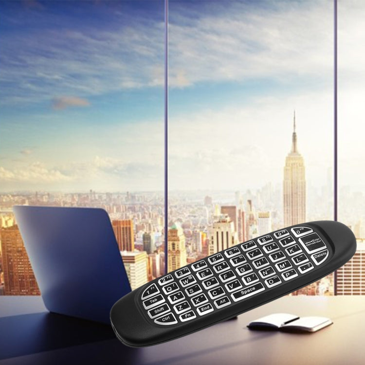C120 Back-light Air Mouse 2.4GHz Wireless Keyboard 3D Gyroscope Sense Android Remote Controller for PC, Android TV Box / Smart TV, Game Devices - MINI PC Accessories & Gadgets by PMC Jewellery | Online Shopping South Africa | PMC Jewellery | Buy Now Pay Later Mobicred