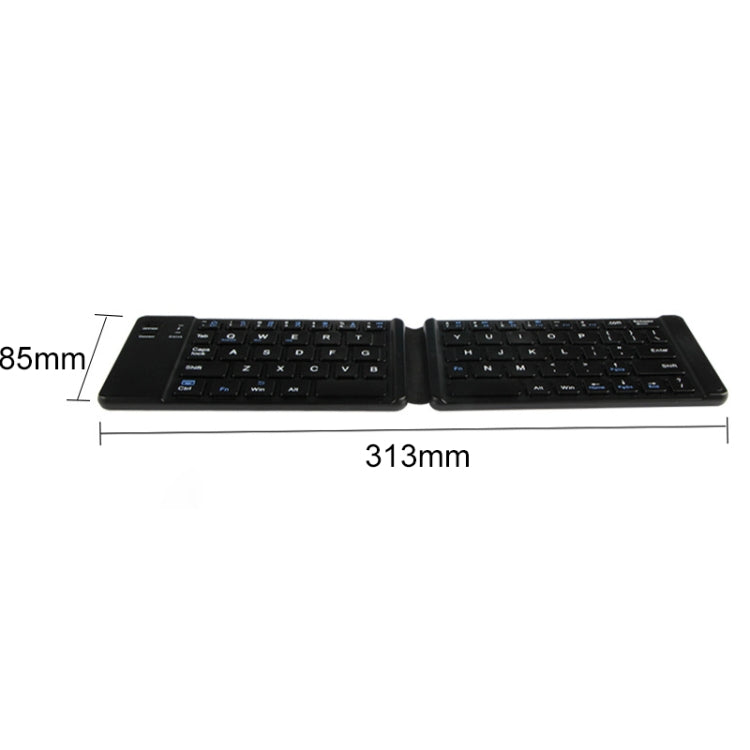 K018 USB Charging Foldable 67 Keys Bluetooth Wireless Keyboard (Silver) - Wireless Keyboard by PMC Jewellery | Online Shopping South Africa | PMC Jewellery | Buy Now Pay Later Mobicred