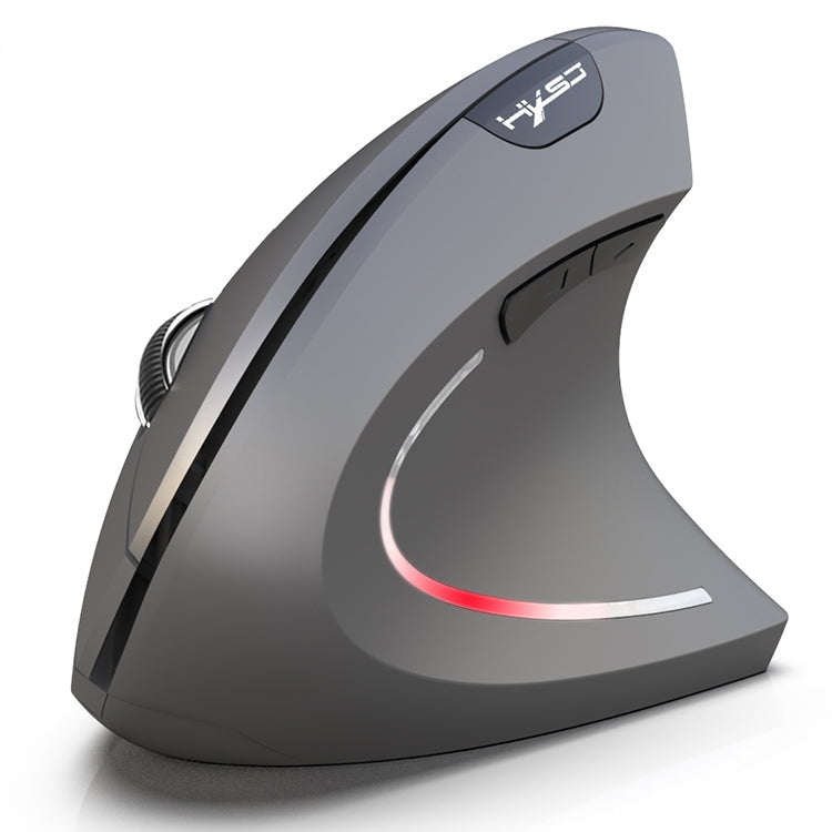 HXSJ T29 Bluetooth 3.0 Wireless Bluetooth 6-Keys 2400 DPI Adjustable Ergonomics Optical Vertical Mouse(Grey) - Wireless Mice by HXSJ | Online Shopping South Africa | PMC Jewellery | Buy Now Pay Later Mobicred