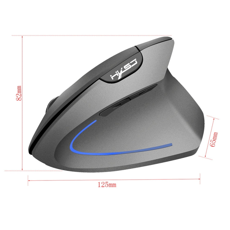 HXSJ T22 2.4GHz Wireless 4-Keys 2400 DPI Adjustable Ergonomics Optical Vertical Mouse - Wireless Mice by HXSJ | Online Shopping South Africa | PMC Jewellery | Buy Now Pay Later Mobicred