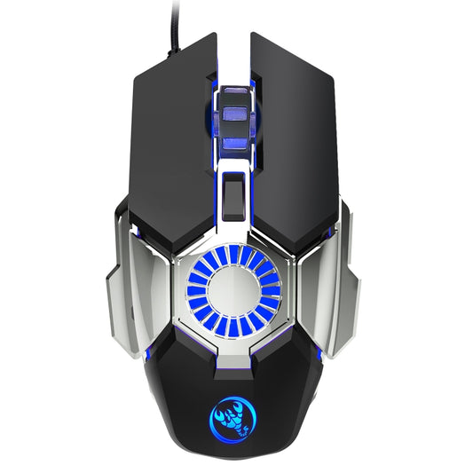 HXSJ J700 Colorful Lighting Programmable E-sports Gaming Wired Mouse - Wired Mice by PMC Jewellery | Online Shopping South Africa | PMC Jewellery | Buy Now Pay Later Mobicred