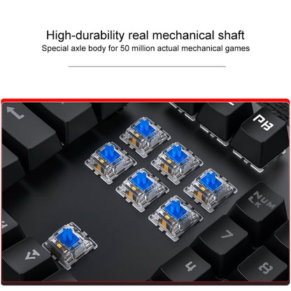 YINDIAO Electroplating Punk Mixed Light USB Mechanical Gaming Wired Keyboard, Blue Shaft (White) - Wired Keyboard by YINDIAO | Online Shopping South Africa | PMC Jewellery | Buy Now Pay Later Mobicred