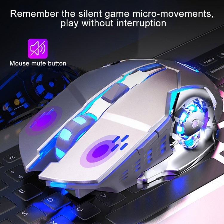 YINDIAO A4 2.4GHz 1600DPI 3-modes Adjustable Rechargeable Wireless Silent Gaming Mouse (Star Black) - Wireless Mice by PMC Jewellery | Online Shopping South Africa | PMC Jewellery | Buy Now Pay Later Mobicred