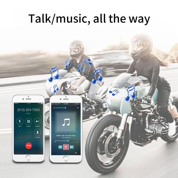 T6 Motorcycle Helmet Bluetooth V5.0 Headset - Motorcycle Walkie Talkie by PMC TechLife | Online Shopping South Africa | PMC TechLife | Buy Now Pay Later Mobicred