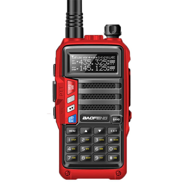 Baofeng BF-UV5R Plus S9 FM Interphone Handheld Walkie Talkie, US Plug (Red) - Handheld Walkie Talkie by BAOFENG | Online Shopping South Africa | PMC Jewellery | Buy Now Pay Later Mobicred