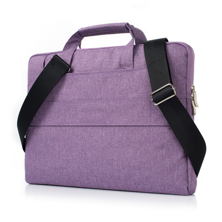 Portable One Shoulder Handheld Zipper Laptop Bag, For 15.4 inch and Below Macbook, Samsung, Lenovo, Sony, DELL Alienware, CHUWI, ASUS, HP (Purple) - 15 inch by PMC Jewellery | Online Shopping South Africa | PMC Jewellery | Buy Now Pay Later Mobicred