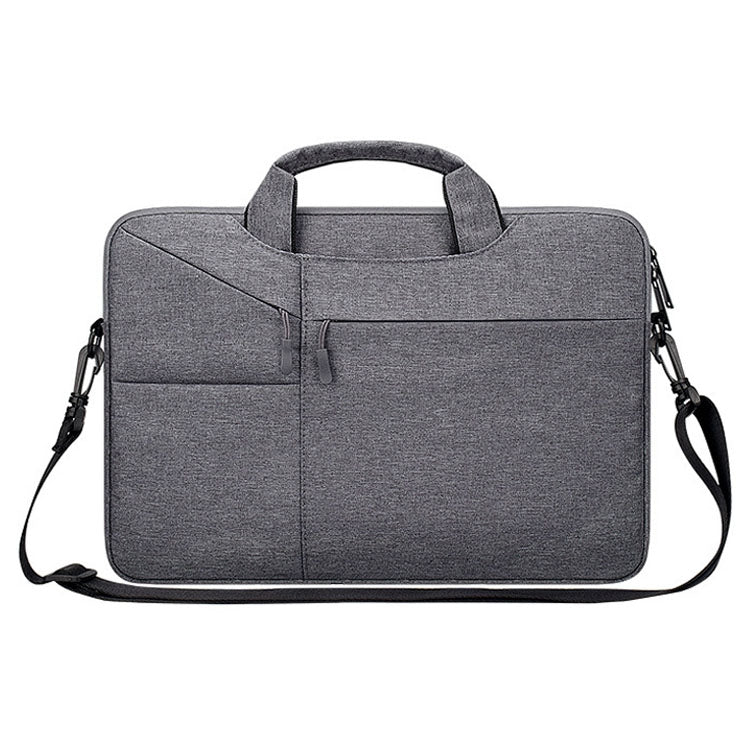 ST02S Waterproof Tear Resistance Hidden Portable Strap One-shoulder Handbag for 13.3 inch Laptops, with Suitcase Belt(Dark Gray) - 13.3 inch by PMC Jewellery | Online Shopping South Africa | PMC Jewellery | Buy Now Pay Later Mobicred