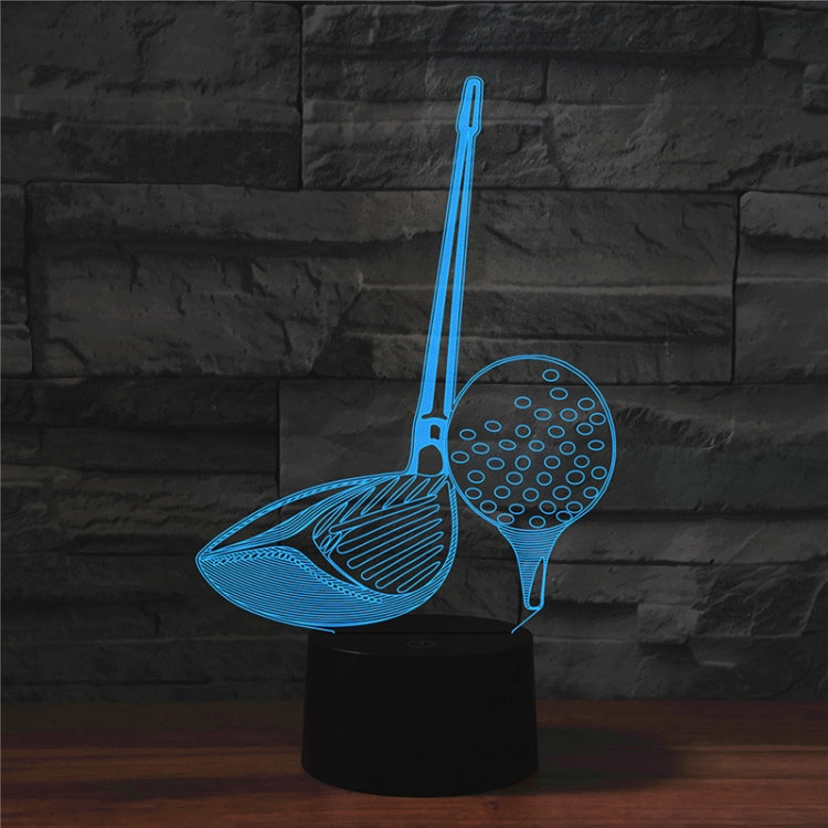 Golf Shape 3D Colorful LED Vision Light Table Lamp, 16 Colors Remote Control Version - Novelty Lighting by PMC TechLife | Online Shopping South Africa | PMC TechLife | Buy Now Pay Later Mobicred