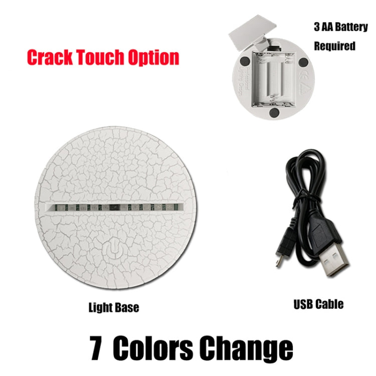 Christmas Tree Shape 3D Colorful LED Vision Light Table Lamp, Crack Touch Version - Novelty Lighting by PMC TechLife | Online Shopping South Africa | PMC TechLife | Buy Now Pay Later Mobicred