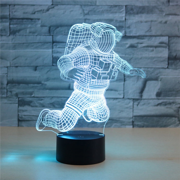 Astronaut Shape 3D Colorful LED Vision Light Table Lamp, USB Touch Version - Novelty Lighting by PMC TechLife | Online Shopping South Africa | PMC TechLife | Buy Now Pay Later Mobicred
