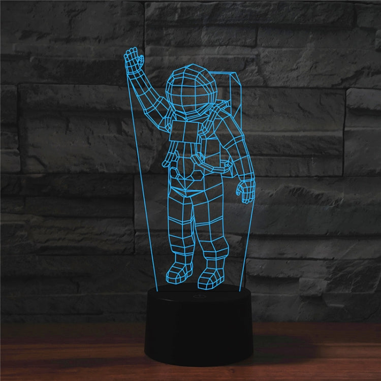 Astronaut Shape 3D Colorful LED Vision Light Table Lamp, 16 Colors Remote Control Version - Novelty Lighting by PMC TechLife | Online Shopping South Africa | PMC TechLife | Buy Now Pay Later Mobicred