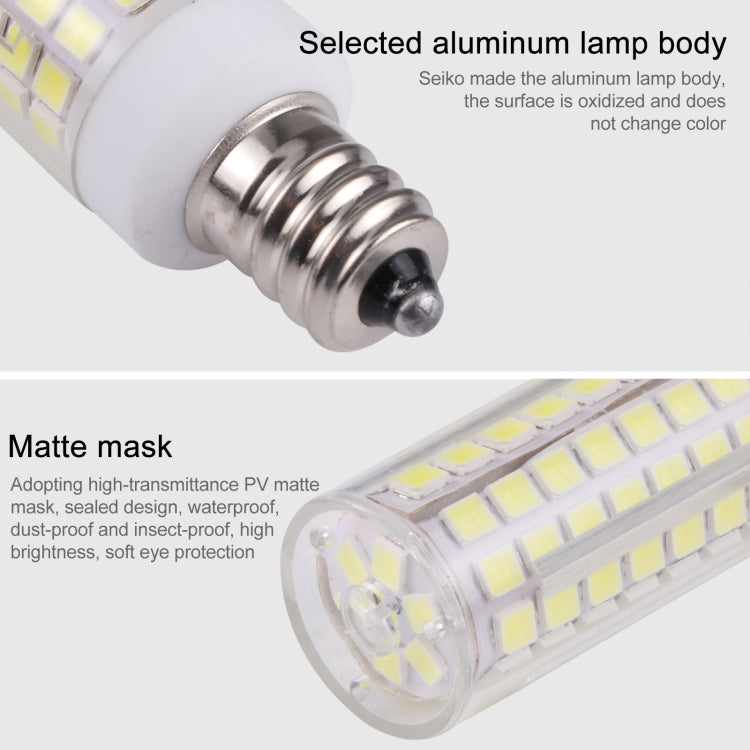 E12 102 LEDs SMD 2835 6000-6500K LED Corn Light, AC 110V(White Light) - LED Blubs & Tubes by PMc TechLife | Online Shopping South Africa | PMc TechLife | Buy Now Pay Later Mobicred