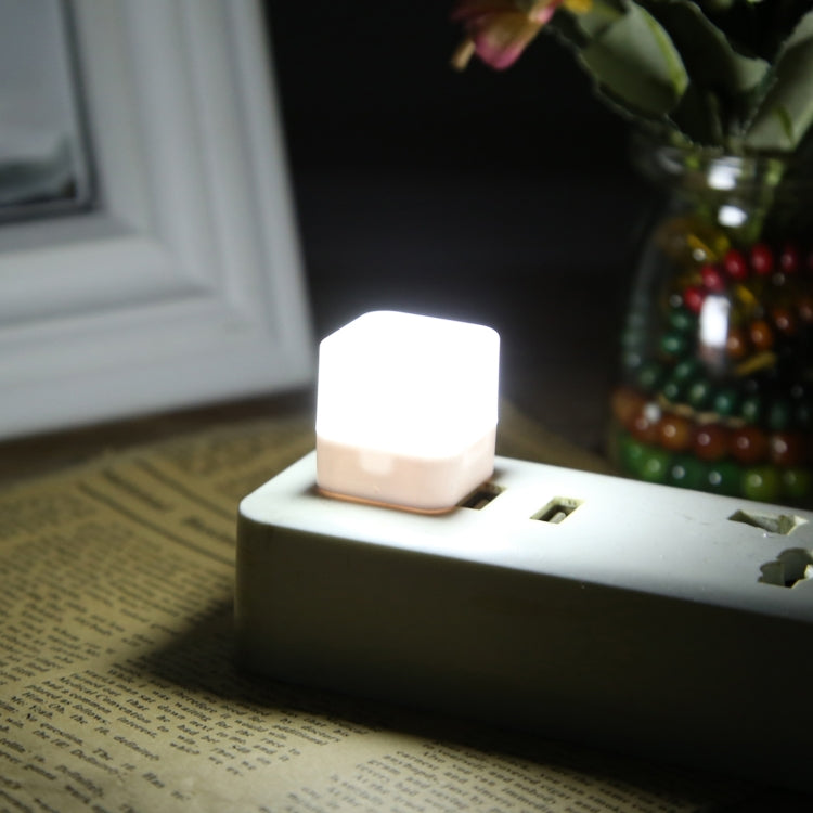 Cube LED USB Mini Night Light (White Light) - USB Light by PMC TechLife | Online Shopping South Africa | PMC TechLife