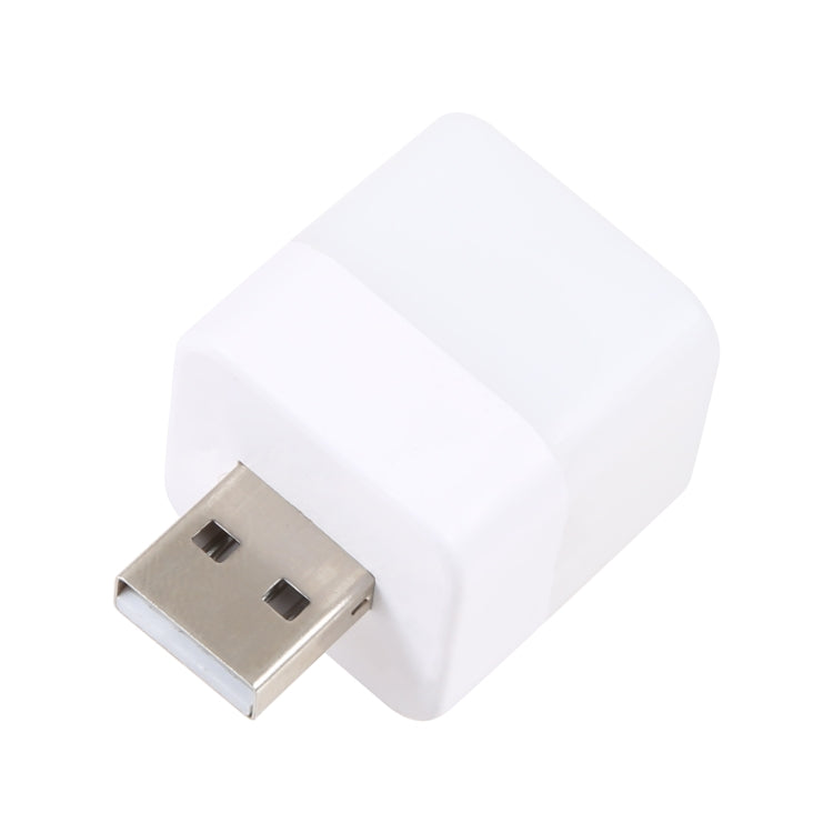 Cube LED USB Mini Night Light (White Light) - USB Light by PMC TechLife | Online Shopping South Africa | PMC TechLife