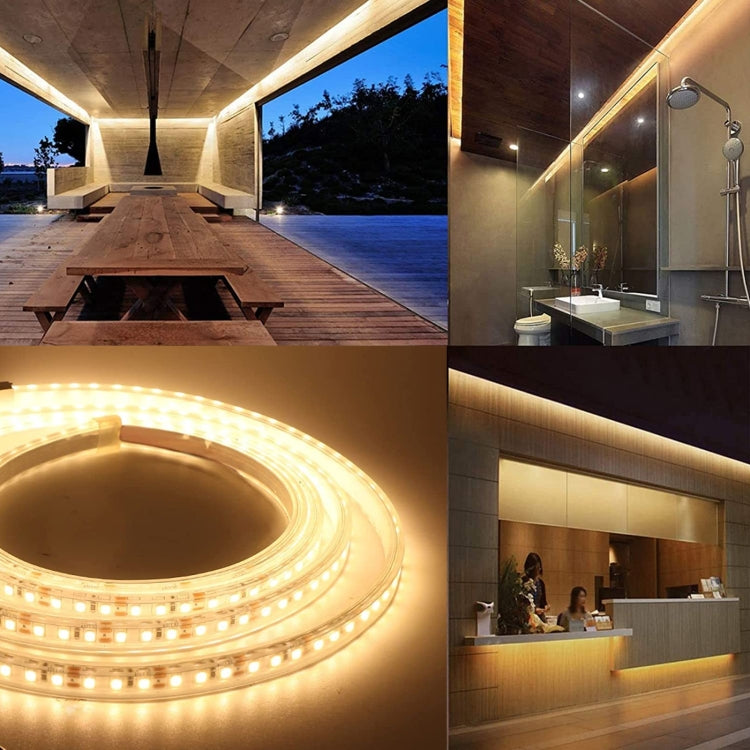 Bare Board 2835 SMD Dimmable White Light / Warm Light LED Rope Light, 60 LED/m, Length: 5m, 12V 2A 100-240V(US Plug) - Bare Board Light by PMC TechLife | Online Shopping South Africa | PMC TechLife | Buy Now Pay Later Mobicred