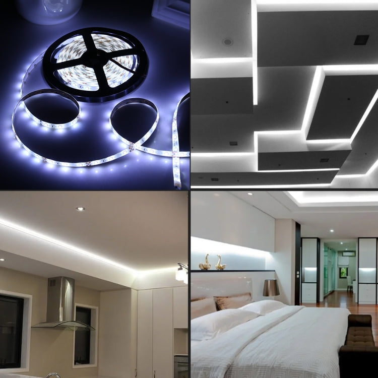 2pcs Bare Board 2835 SMD Dimmable White Light / Warm Light LED Rope Light, 60 LED/m, Length: 5m, 12V 2A 100-240V(US Plug) - Bare Board Light by PMC TechLife | Online Shopping South Africa | PMC TechLife | Buy Now Pay Later Mobicred