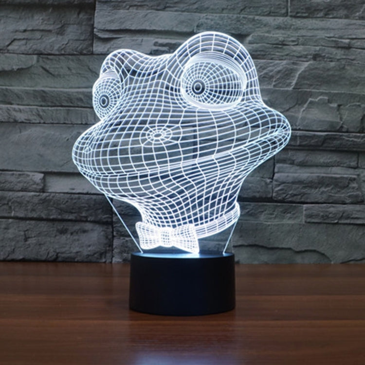 Frog Style 3D Touch Switch Control LED Light , 7 Color Discoloration Creative Visual Stereo Lamp Desk Lamp Night Light - free shipping - PMC TechLife - Order now!