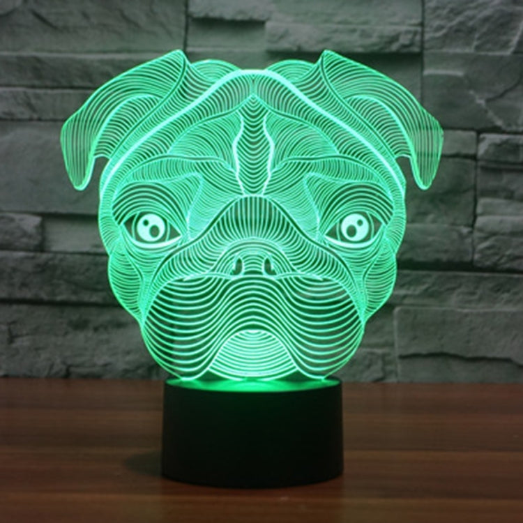 Dog Shape 3D Touch Switch Control LED Light , 7 Color Discoloration Creative Visual Stereo Lamp Desk Lamp Night Light - Novelty Lighting by PMC TechLife | Online Shopping South Africa | PMC TechLife | Buy Now Pay Later Mobicred