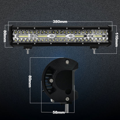 15 inch 75W 7500LM 6000K LED Strip Working Refit Off-road Vehicle Lamp Roof Strip Light - Work Lights by PMC Jewellery | Online Shopping South Africa | PMC Jewellery | Buy Now Pay Later Mobicred