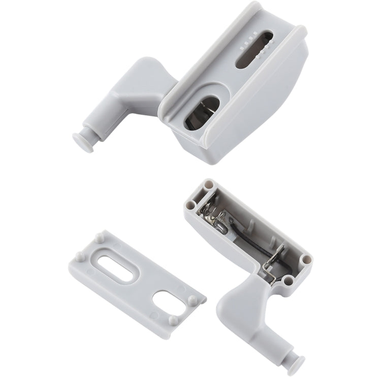 10 PCS 0.3W Universal Inner Hinge LED Sensor lamp Cupboard 3 LEDs Night light Auto ON/OFF Bulb(White Light) - Sensor LED Lights by PMC TechLife | Online Shopping South Africa | PMC TechLife | Buy Now Pay Later Mobicred