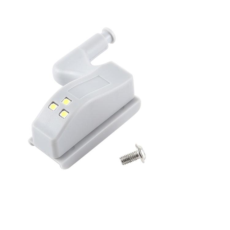10 PCS 0.3W Universal Inner Hinge LED Sensor lamp Cupboard 3 LEDs Night light Auto ON/OFF Bulb(White Light) - Sensor LED Lights by PMC TechLife | Online Shopping South Africa | PMC TechLife | Buy Now Pay Later Mobicred