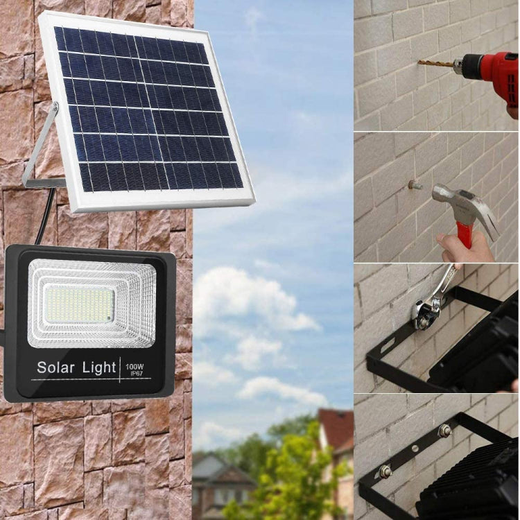 100W 281 LEDs IP67 Waterproof Solar Power Flood Light with Remote Control - Solar Lights by PMC Jewellery | Online Shopping South Africa | PMC Jewellery | Buy Now Pay Later Mobicred